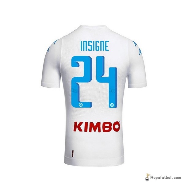 Camiseta Napoli Replica Segunda Ropa Insigne 2016/17 Blanco